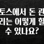 이정보美쳤다 토스에서 돈 관리는 어떻게 할 수 있나요? 요약본만 확인해보세요