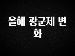 “이거”하나로 종.결 올해 광군제 변화 아주 좋은 정보입니다