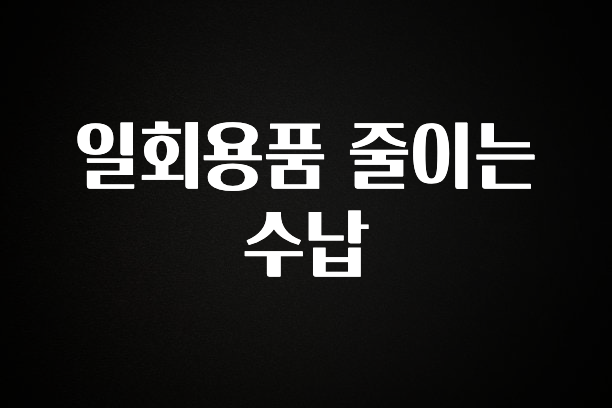 가성비 정보 일회용품 줄이는 수납 전해드립니다