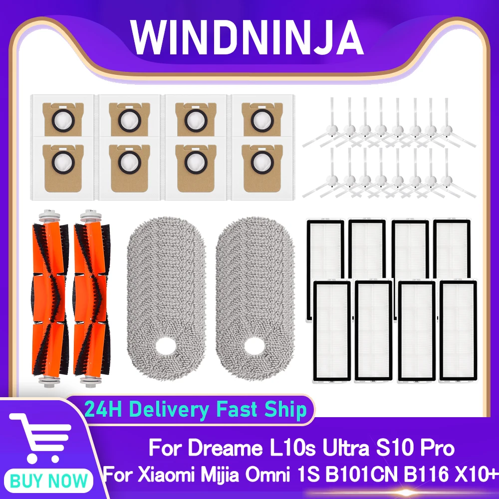 찐추천 이유 2026&nbsp;요즘 sns에서 난리난 드리미 L10s 울트라 S10 프로 샤오미 미지아 옴니 1S B101CN B116 X10+ HEPA 필터 메인 사이드 브러시 물걸레 패드 먼지 봉투 액세서리&nbsp; 리뷰 최다로 엄선된 최고의 제품을 소개합니다.